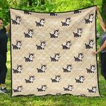 cute siberian husky dhcdhc dt1910 quilt blanket d2316549