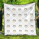 cute siberian husky pattern dhcdhc dt1910 quilt blanket d2316400