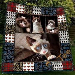 Cute Snowshoe Cat Pet Lover Blanket TH1807 Quilt