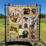 dachshund 3 dhccna0909 quilt blanket d2316607