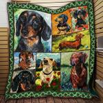 dachshund 3d customized quilt king of cups d2314943