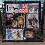 dachshund american flag jg1 nnq131098 3d customized quilt d2314077