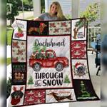 dachshund christmas quilt blanket abc07112941 d2316502