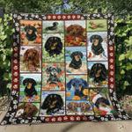 dachshund d010748 quilt blanket d2357624