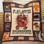 dachshund dog quilt blanket abc07112138 d2316362