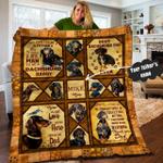 dachshund fathers day wp personalized name quilt fp d2389510