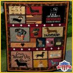 dachshund hur quilt cysise d2390292