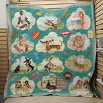 dachshund play quilt d2386279