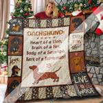 dachshund q 3d customized quilt d2315250