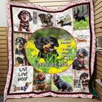 dachshund quilt emu d2388298