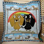 dachshund rainbow quilt d2386277