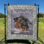 dachshund rainy day dhccna0909 quilt blanket d2316845