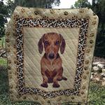 dachshund sad quilt d2386276
