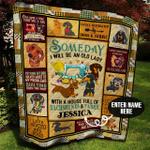 dachshund sewing personalized quilt blanket bbb090614ht d2355836