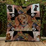 dachshund side by side ntth011298 3d customized quilt d2312976