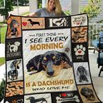 dachshund th1411218cl quilt blanket d2318599