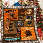 dachshunds funny quote dachshund doxie wiener dog lovers cl291220326mi quilt blanket d2316071