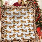dachshunds hot dog dachshund doxie wiener dog lovers cl291220290mi quilt blanket d2316599