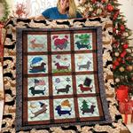 dachshunds in my home dachshund doxie wiener dog lovers cl291220149mi quilt blanket d2315558