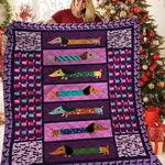 dachshunds in sweater dachshund doxie wiener dog lovers cl291220320mi quilt blanket d2315609