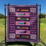 dachshunds in sweater dhckl0909 quilt blanket d2316577