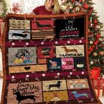 dachshunds is best friend dachshund doxie wiener dog lovers cl291220120mi quilt blanket d2315745