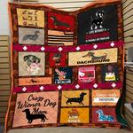 dachshunds lovely dachshund doxie wiener dog lovers cl150121003at quilt blanket d2315526