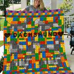 dachshunds lovely dachshund doxie wiener dog lovers cl291220107mi quilt blanket d2315657