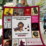 dachshunds need a wiener dachshund doxie wiener dog lovers cl291220096mi quilt blanket d2315664
