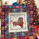 dachshunds pattern dachshund doxie wiener dog lovers cl291220267mi quilt blanket d2316417