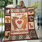 dachshunds wienderful dachshund doxie wiener dog lovers cl291220384mi quilt blanket d2315591