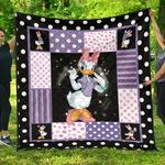 daisy duck cartoon fan gift idea quilt d2384979