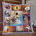 dance life with ballet quilt blanket great customized gifts for birthday christmas thanksgiving