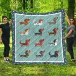 danchshund dog lovers vf6 3d customized quilt d2314635