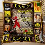 daughter never stop believing in yourself softball quilt blanket abc07112191 d2317230
