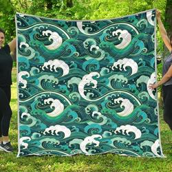 Deep Sea Wave Surfing Cl17100256Mdq Quilt Blanket