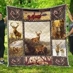 deer 3d customized quilt couple ddt30049663 d2315327