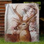 deer and flower ni1210070dt quilt blanket d2318607