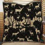 deer nature love pattern 3d customized quilt d2314522