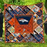denver broncos quilt blanket fan made d2354238