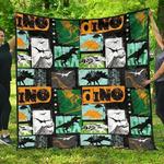 dinosaurs print pattern dhcdhc dt1910 quilt blanket d2316988