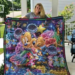 Disney Mickey Mouse And Friends Quilt Blanket - Best Gifts For Fans, Birthdays