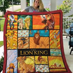 Disney The Lion King Simba Quilt Blanket - Best Gifts For Fans, Birthday, Family