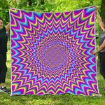 dizzy spiral moving optical illusion cl17100260mdq quilt blanket d2380955