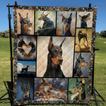 doberman go your way quilt blanket dhc31121898td d2318061