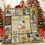dog and books v1 qe 3d customized quilt d2314669