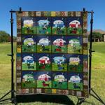 dog and camping dhcld0909 quilt blanket d2317095