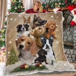 dog xmas vintage mm 3d customized quilt d2314619