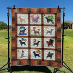 dogs and life dhckl0909 quilt blanket d2317242
