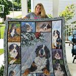 dogs bernese mountain natural quilt blanket great customized blanket gifts for birthday christmas